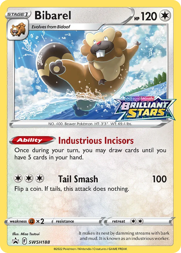 Bibarel #SWSH188, SWSH Black Star Promos Prerelease