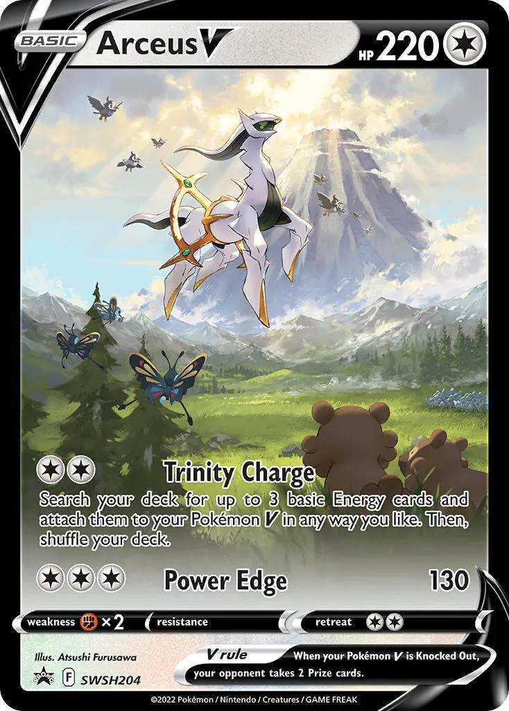 Arceus V #SWSH204, SWSH Black Star Promos Arceus V Figure Collection