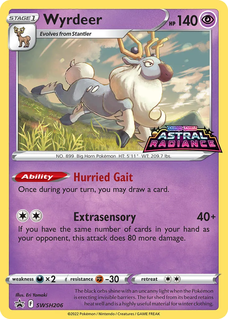 Wyrdeer #SWSH206, SWSH Black Star Promos Prerelease