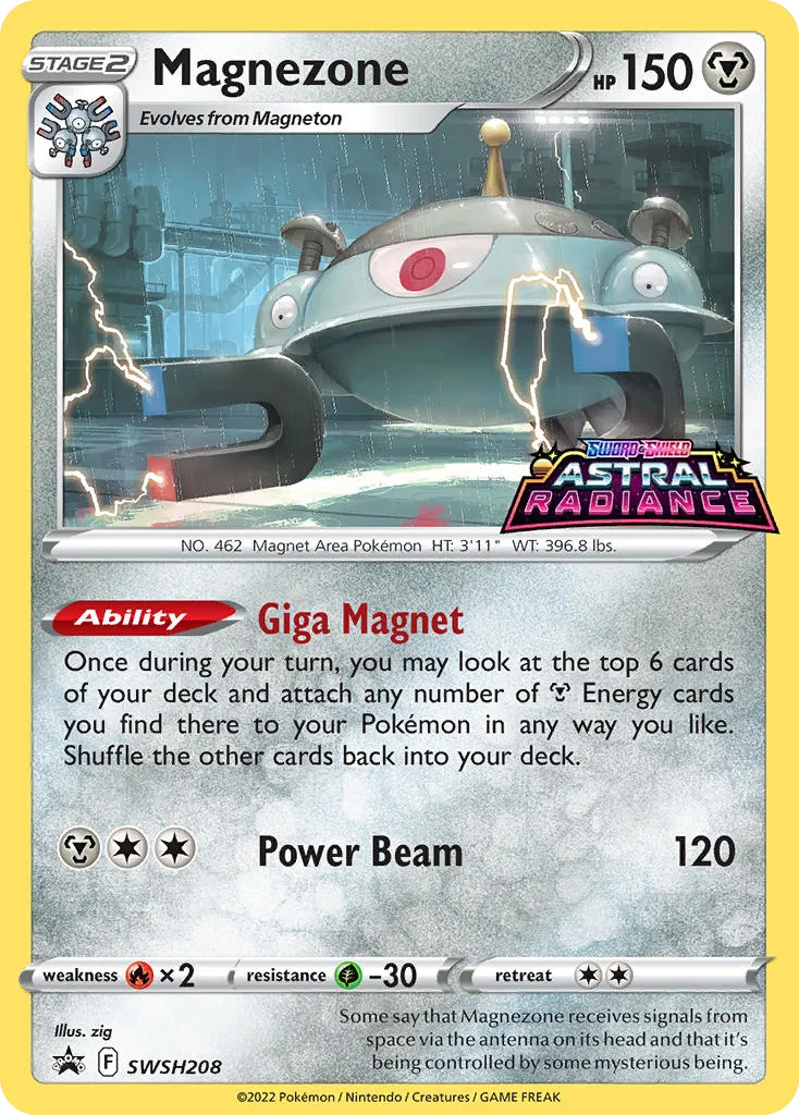 Magnezone #SWSH208, SWSH Black Star Promos Prerelease