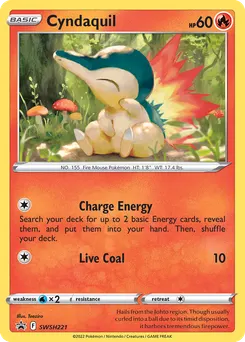 Cyndaquil #SWSH221, Collector Chest-Cosmos
