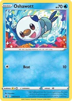 Oshawott #SWSH222, Collector Chest-Cosmos