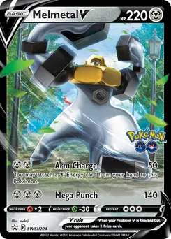 Melmetal V #SWSH224, Pokemon Go V Battle Deck