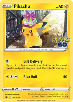 Pikachu #SWSH234, Pokemon Go Tins