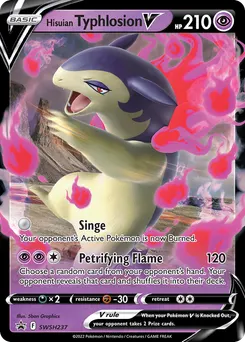 Hisuian Typhlosion V #SWSH237, Divergent Powers Tins