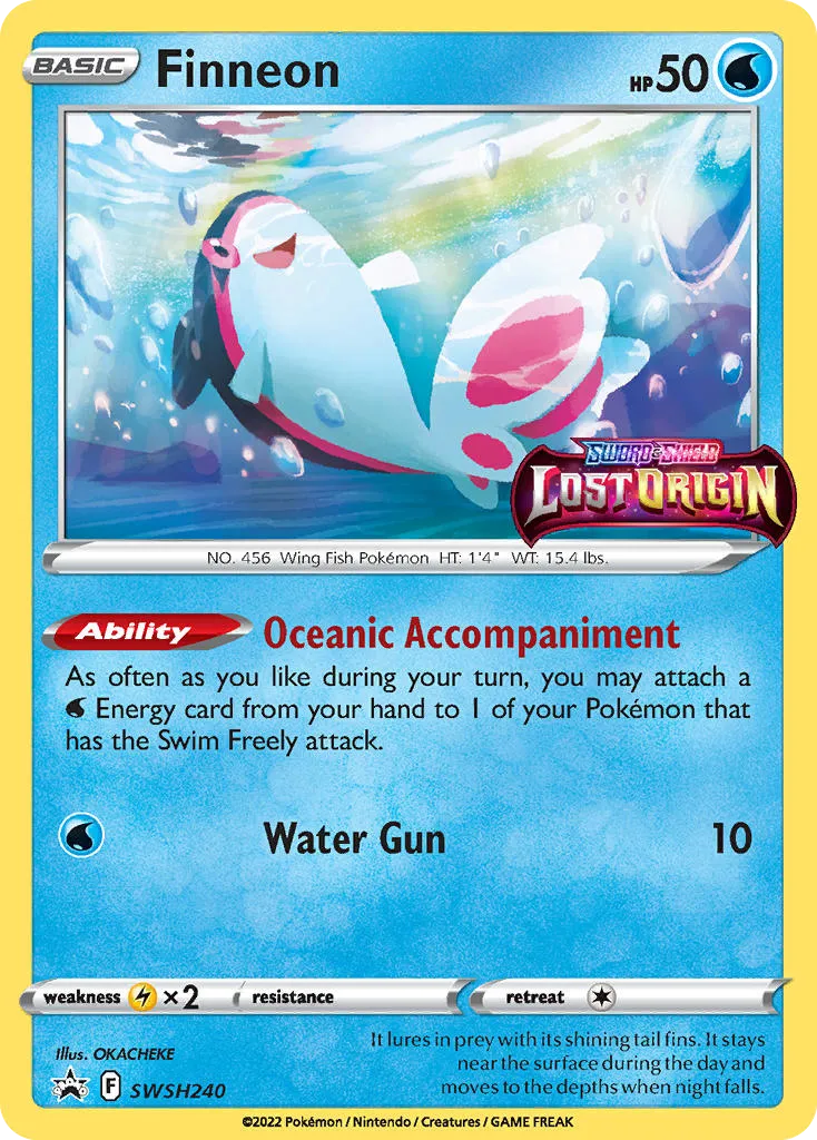 Finneon #SWSH240, SWSH Black Star Promos Prerelease