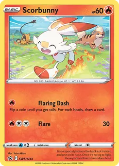 Scorbunny #SWSH244, Lost Origin Single Pack Blisters