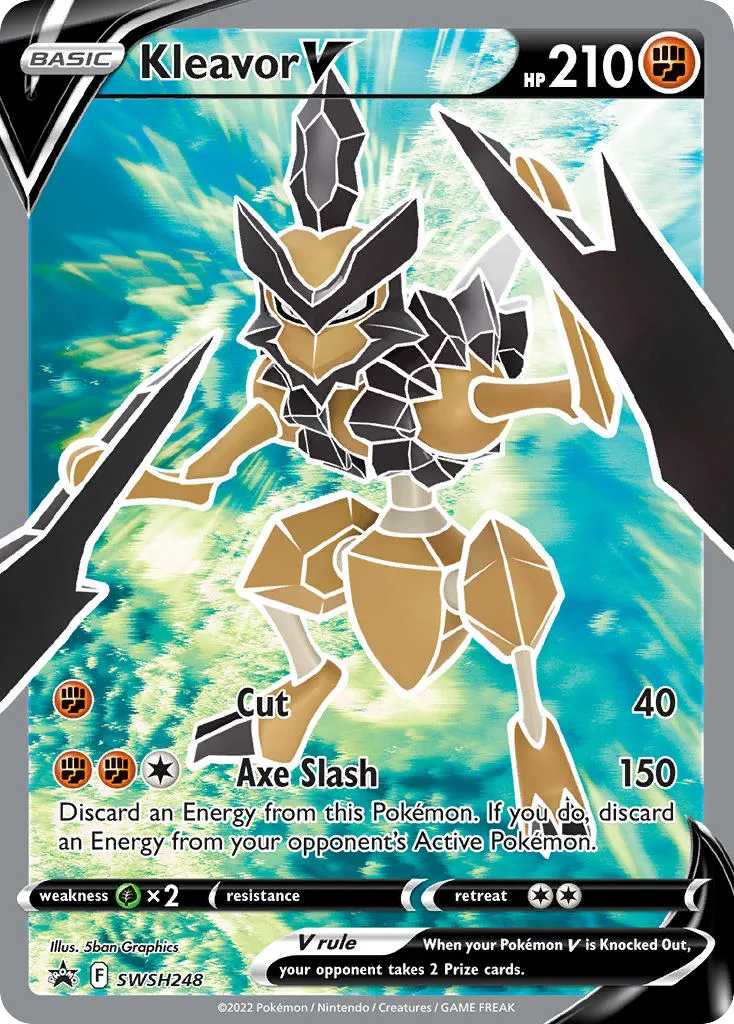 Kleavor V #SWSH248, SWSH Black Star Promos Kleavor Vstar Premium Collection