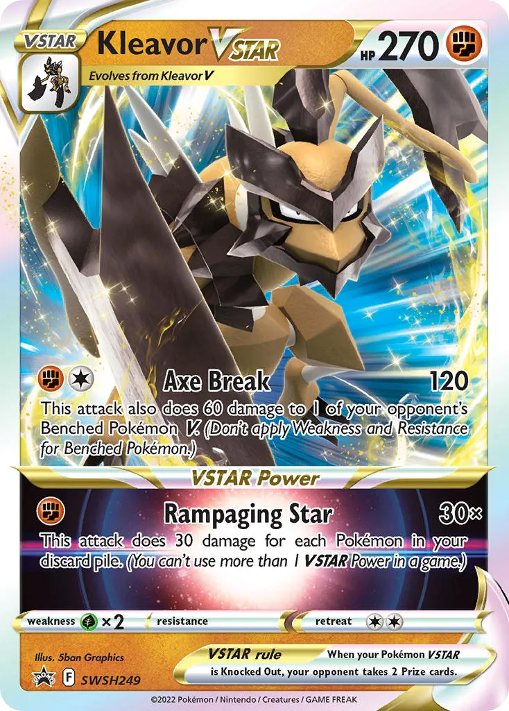 Kleavor VSTAR #SWSH249, SWSH Black Star Promos Kleavor Vstar Premium Collection