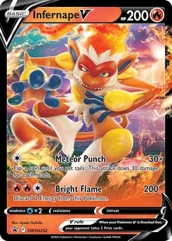 Infernape V #SWSH252, Infernape V Box