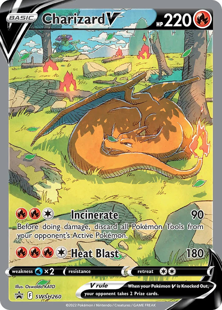 Charizard V #SWSH260, SWSH Black Star Promos Sword & Shield Ultra-Premium Collection-Charizard