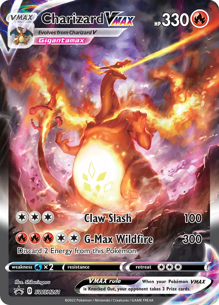 Charizard VMAX #SWSH261, SWSH Black Star Promos Sword & Shield Ultra-Premium Collection-Charizard
