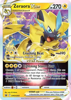 Zeraora VSTAR #SWSH265, Zeraora Vmax & Vstar Battle Box