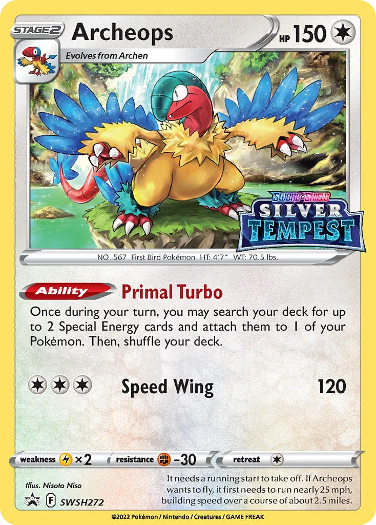 Archeops #SWSH272, SWSH Black Star Promos Prerelease-Staff