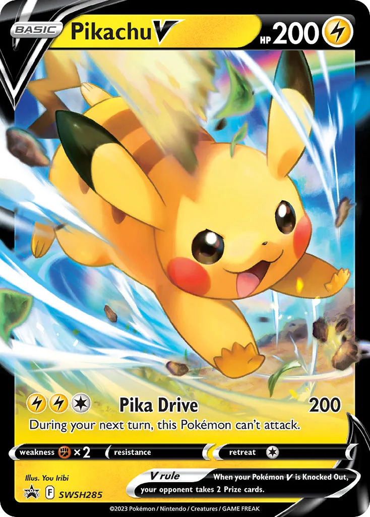 Pikachu V #SWSH285, SWSH Black Star Promos Crown Zenith Collections-Pikachu Vmax