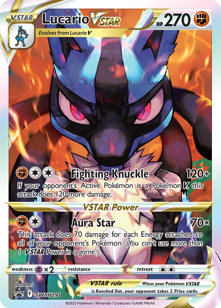 Lucario VSTAR #SWSH291, SWSH Black Star Promos Crown Zenith Elite Trainer Box