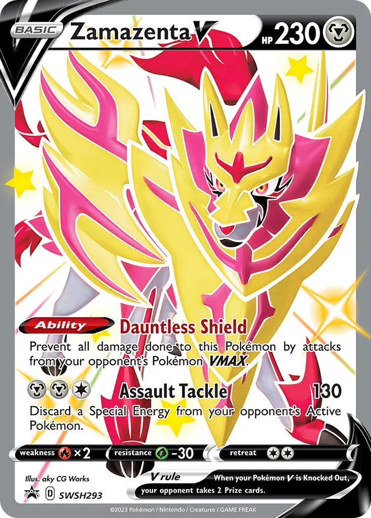 Zamazenta V #SWSH293, SWSH Black Star Promos Crown Zenith Premium Figure Collection