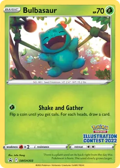Bulbasaur #SWSH303, Illustration Contest 2022