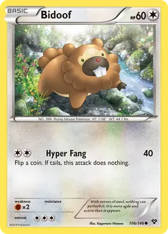 Bidoof #106, XY
