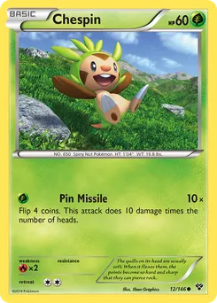 Chespin #12, Reverse Foil