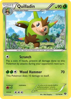 Quilladin #13, Reverse Foil