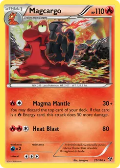 Magcargo #21, Reverse Foil