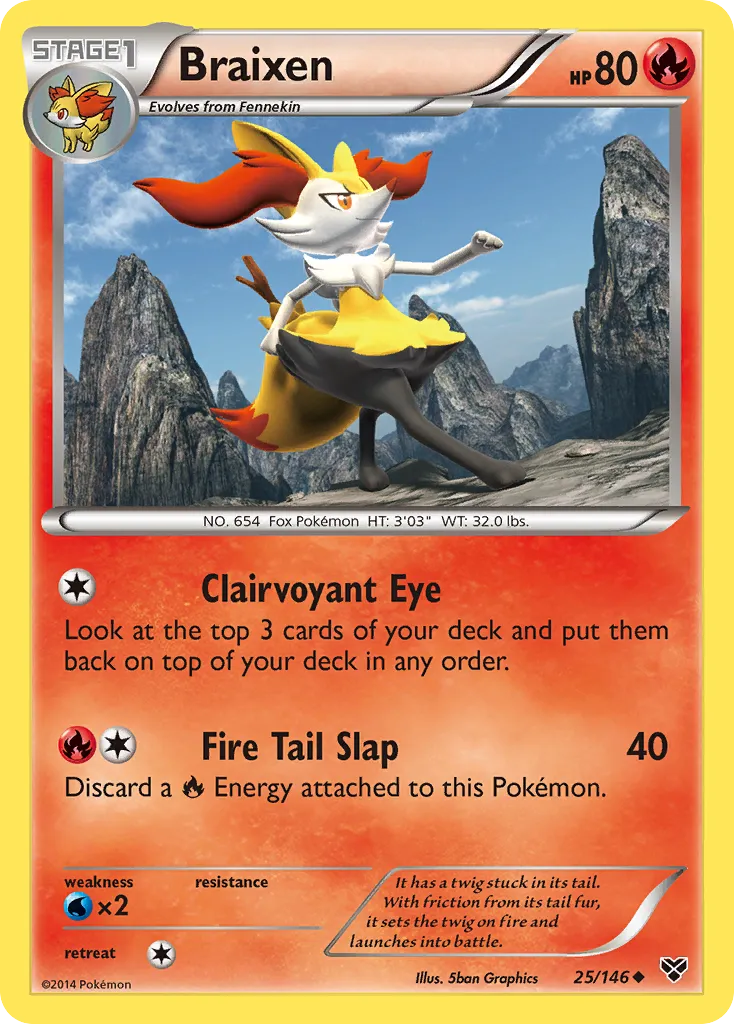 Braixen #25, XY