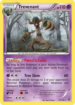 Trevenant #55, Reverse Foil