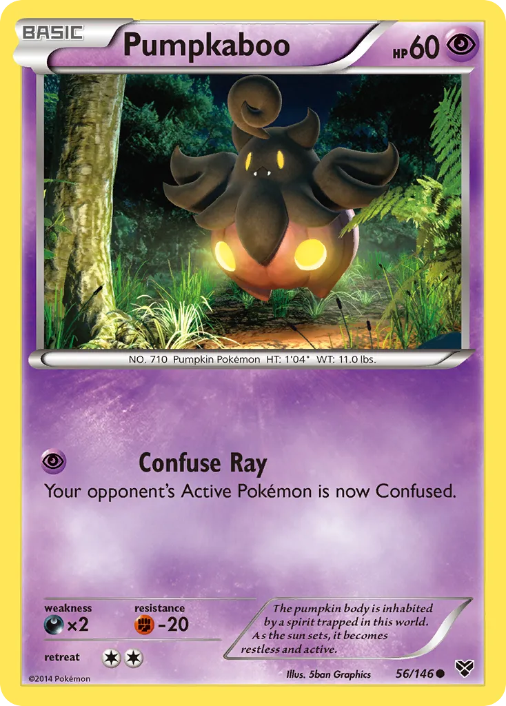 Pumpkaboo #56, XY Crosshatch-2014 1st Place Pokemon League