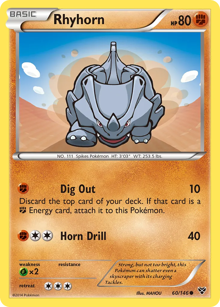 Rhyhorn #60, XY