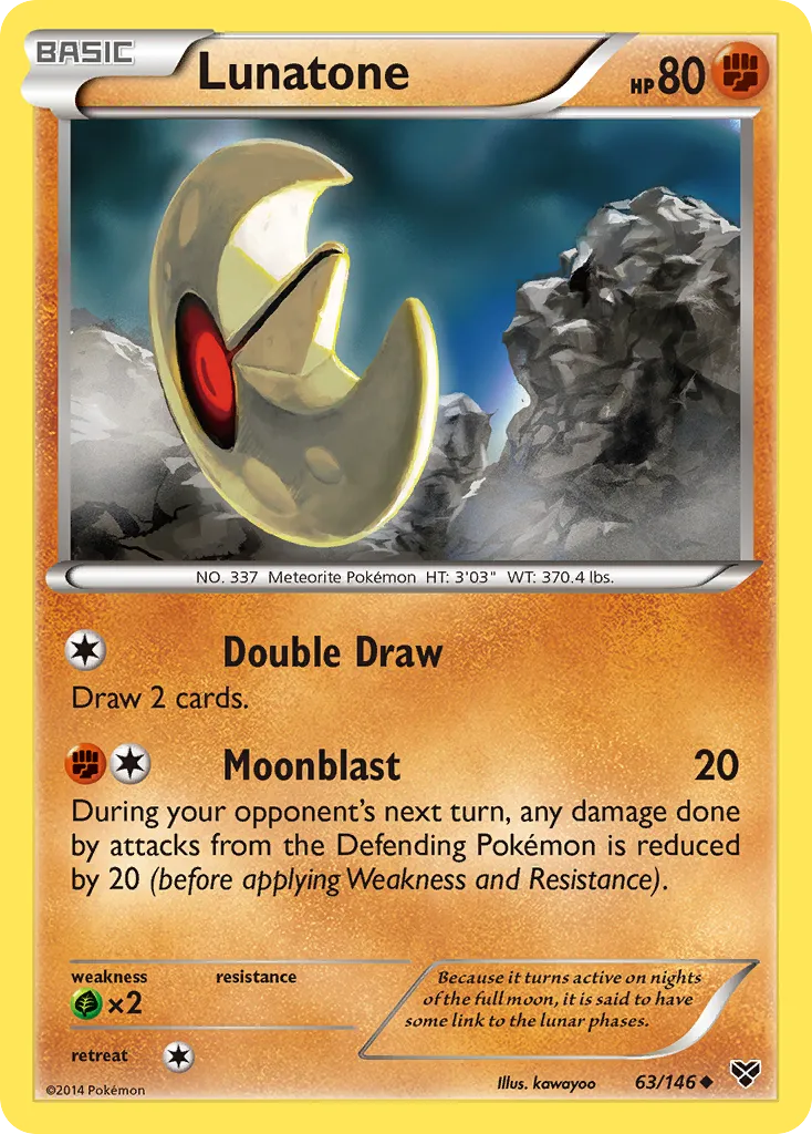 Lunatone #63, XY
