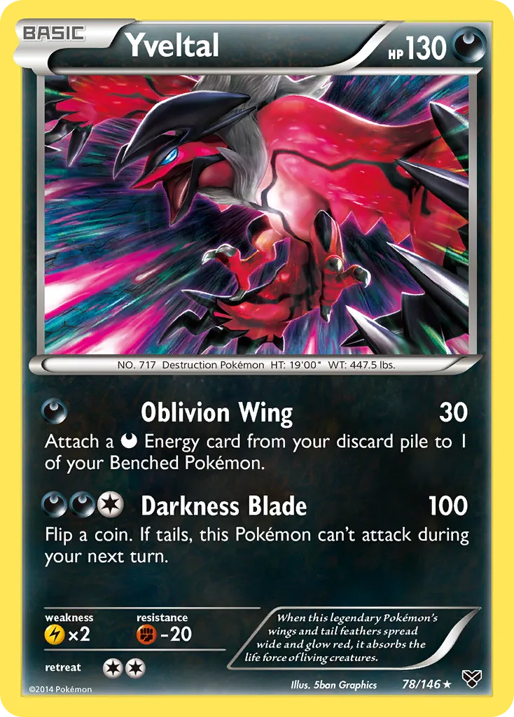 Yveltal #78, XY Cracked Ice