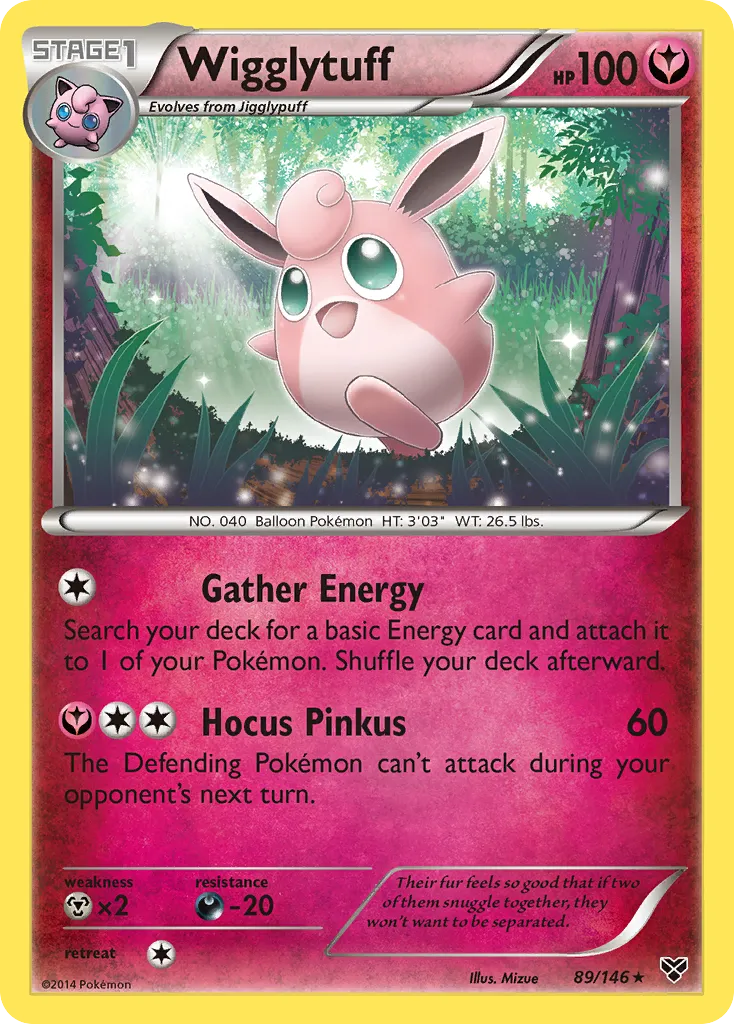 Wigglytuff #89, XY Reverse Foil