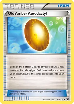 Old Amber Aerodactyl #106, Fates Collide