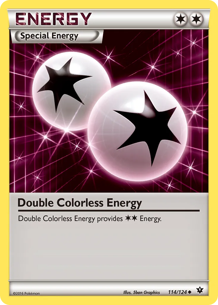 Double Colorless Energy #114, Fates Collide Reverse Foil