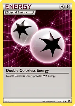 Double Colorless Energy #114, Reverse Foil