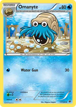 Omanyte #17, Reverse Foil