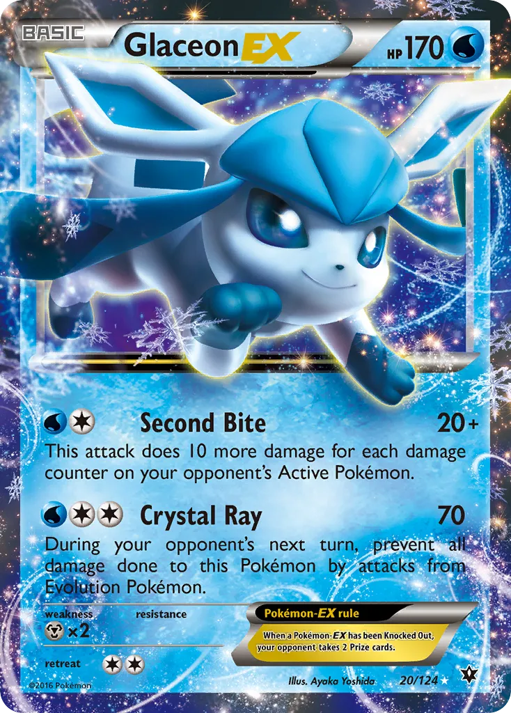 Glaceon-EX #20, Fates Collide