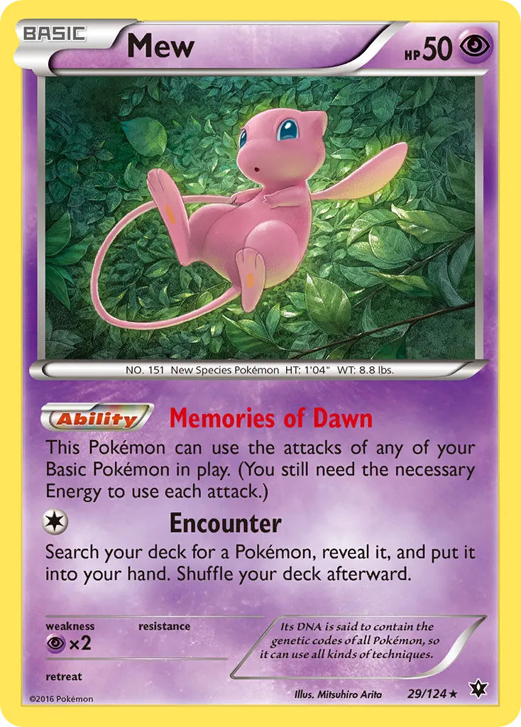 Mew #29, Fates Collide Reverse Foil