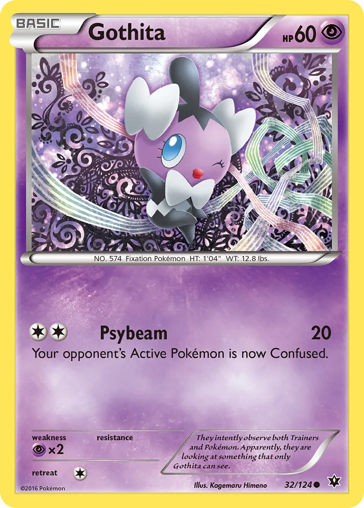 Gothita #32, Fates Collide Reverse Foil