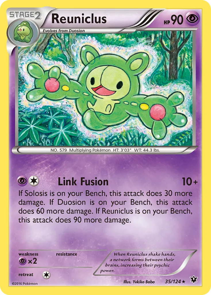 Reuniclus #35, Fates Collide Reverse Foil