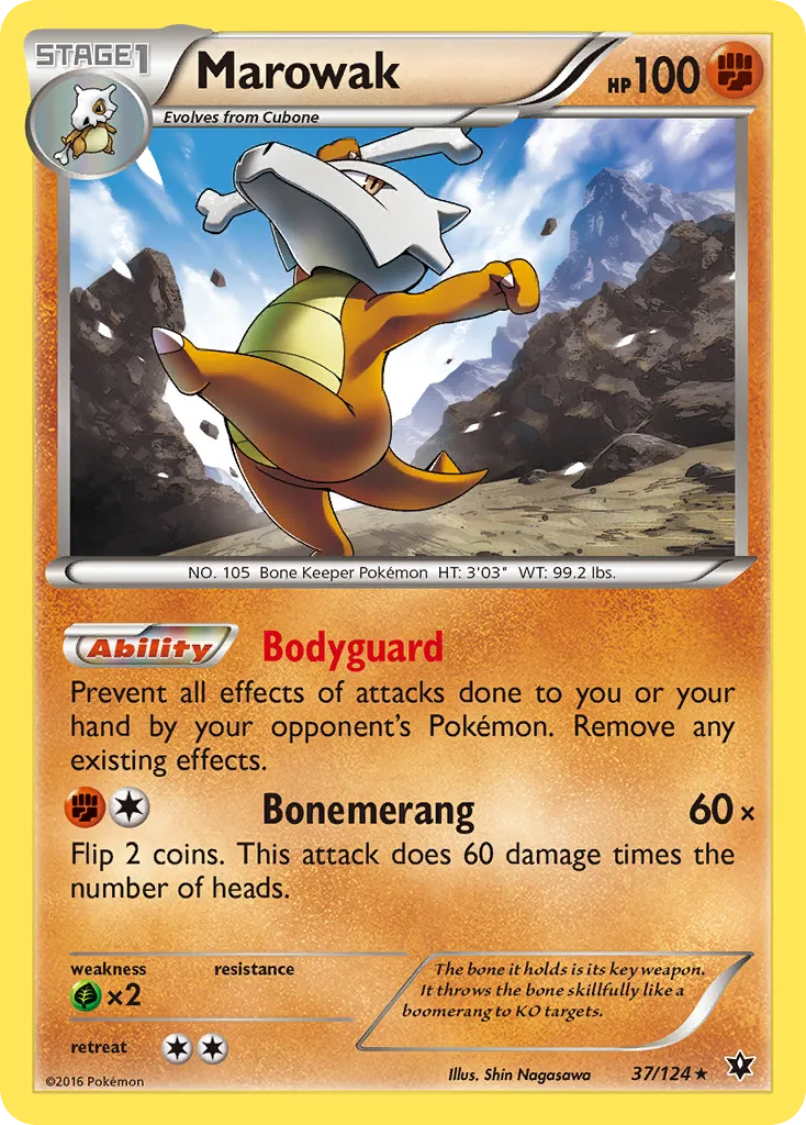 Marowak #37, Fates Collide Reverse Foil