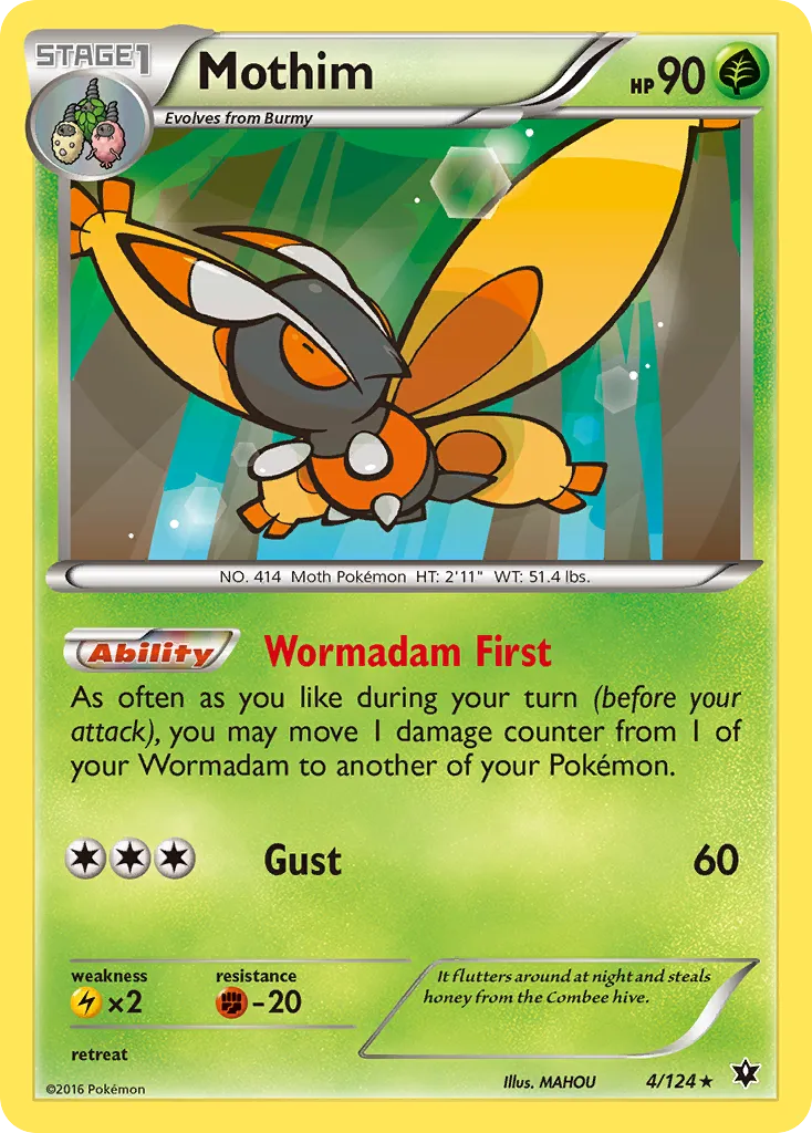 Mothim #4, Fates Collide Reverse Foil