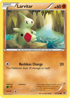 Larvitar #40, Reverse Foil