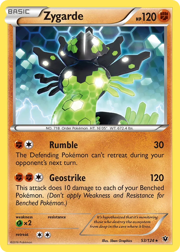 Zygarde #53, Fates Collide Cracked Ice