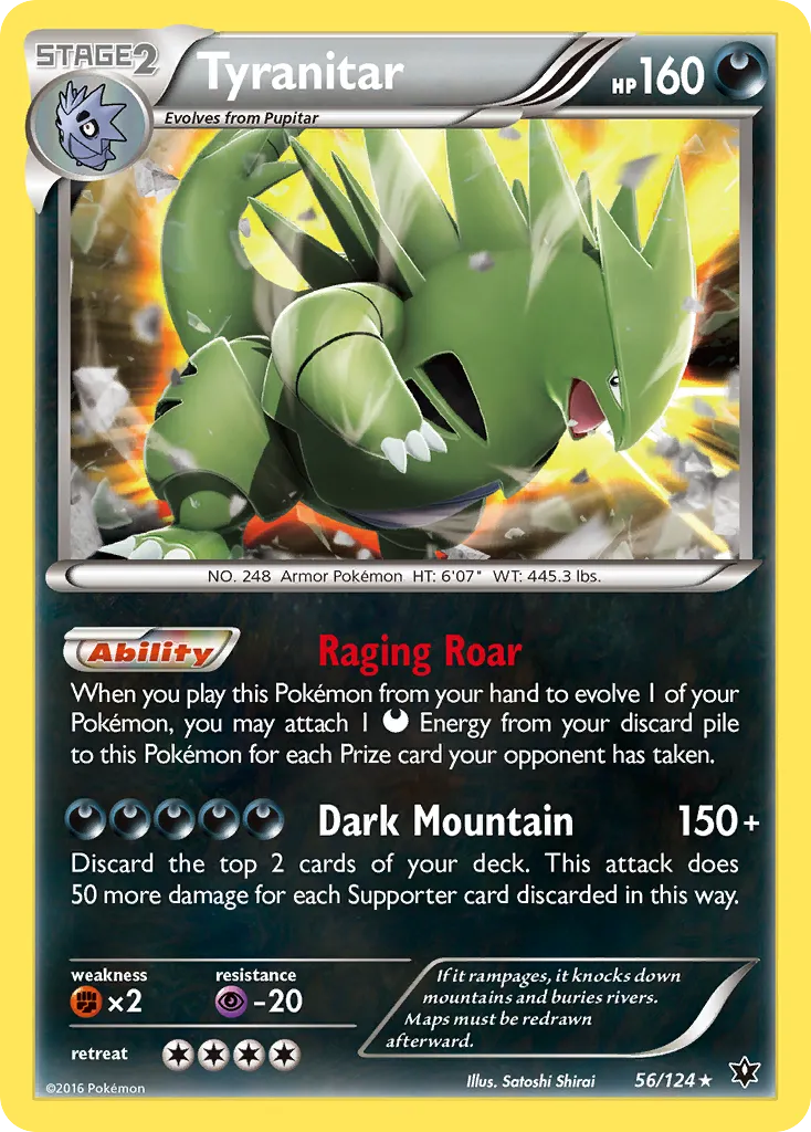 Tyranitar #56, Fates Collide Cosmos