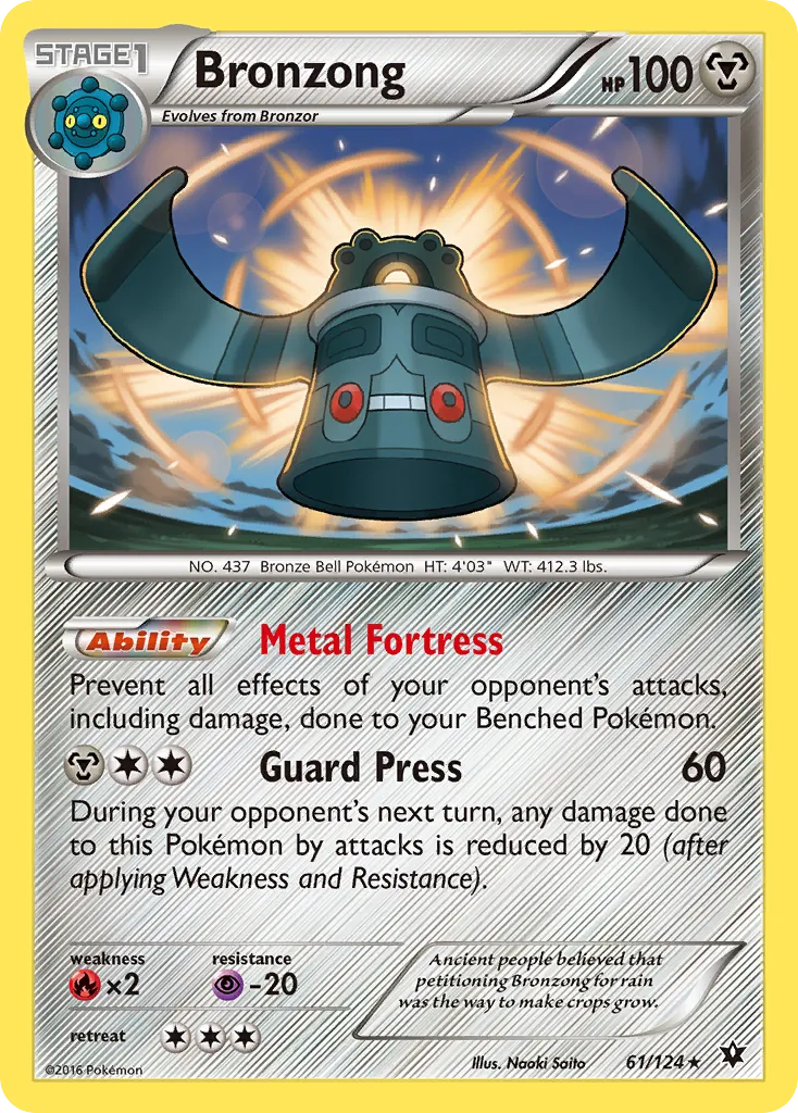 Bronzong #61, Fates Collide Reverse Foil