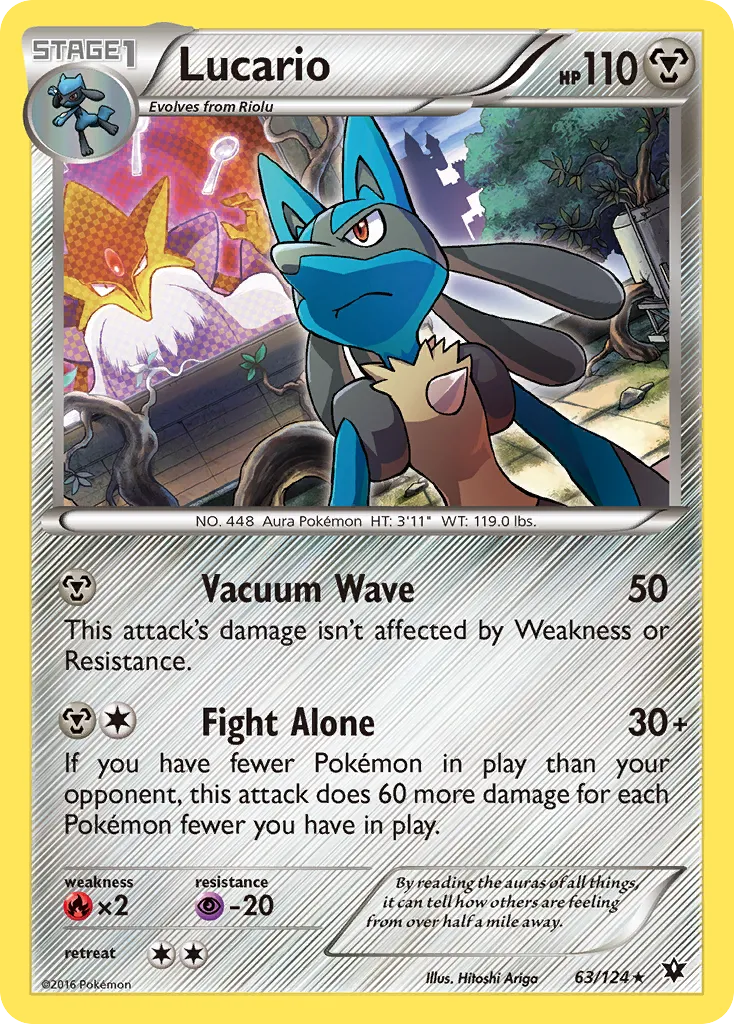 Lucario #63, Fates Collide 3rd Place Pokemon League