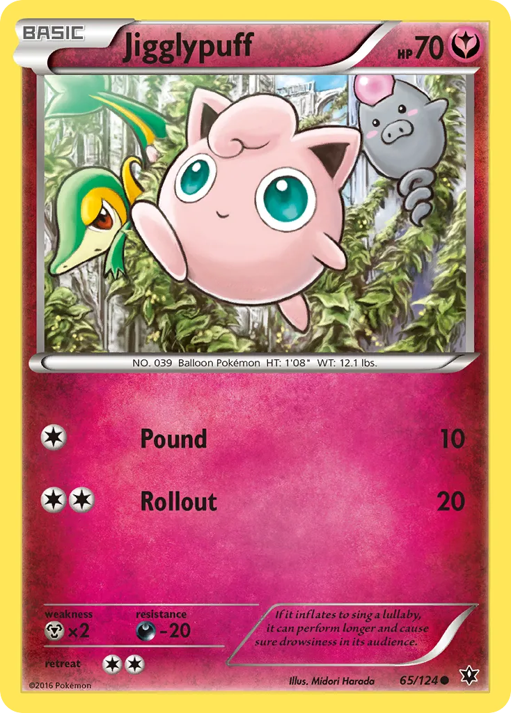 Jigglypuff #65, Fates Collide Reverse Foil