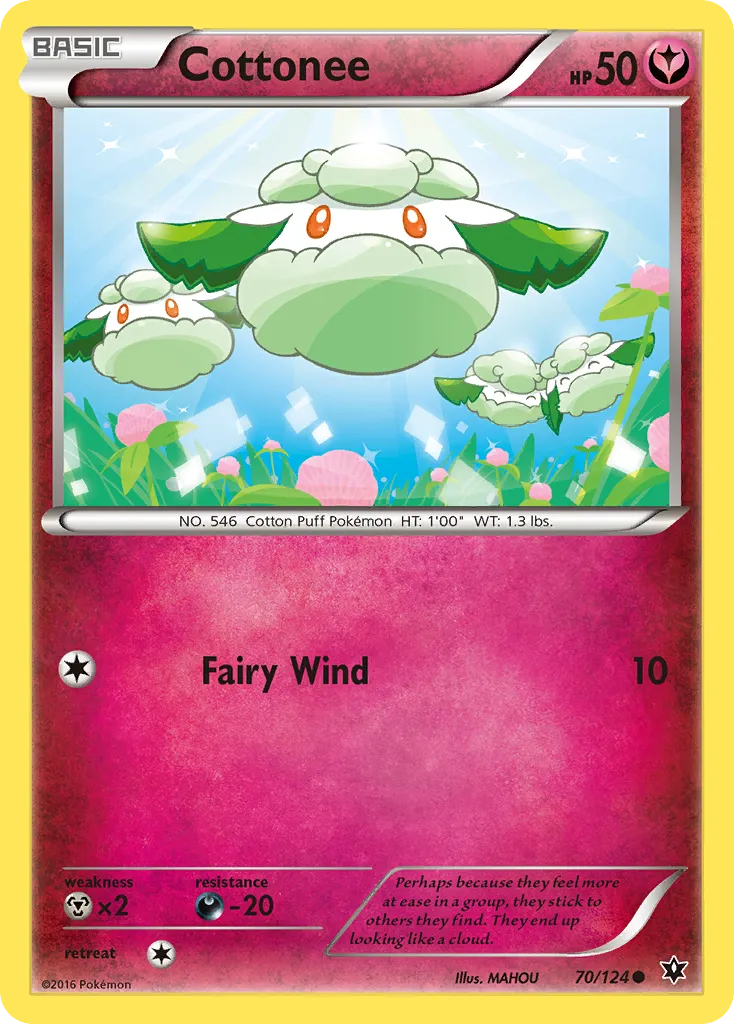 Cottonee #70, Fates Collide Reverse Foil